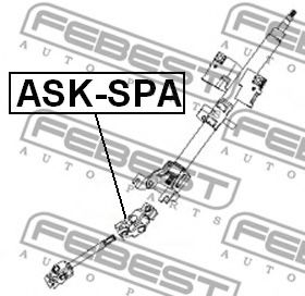 Вал сошки рулевого управления FEBEST ASK-SPA - Фото 1
