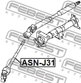 Вал сошки рулевого управления FEBEST ASN-J31 - Фото 1