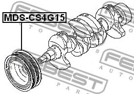 Шків коленвалу FEBEST MDS-CS4G15 - Фото 1