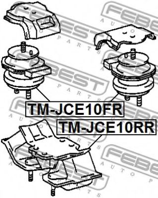 Подушка двигателя FEBEST TM-JCE10FR - Фото 1