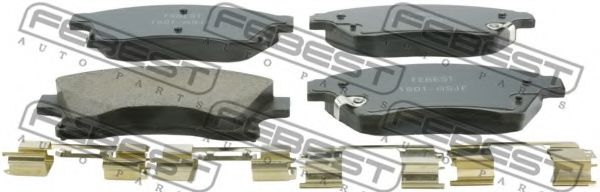 Тормозные колодки FEBEST 1801-ASJF