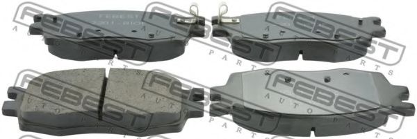 Тормозные колодки FEBEST 2201-RIOF