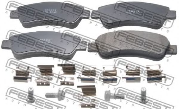 Тормозные колодки FEBEST 2501-BOXR