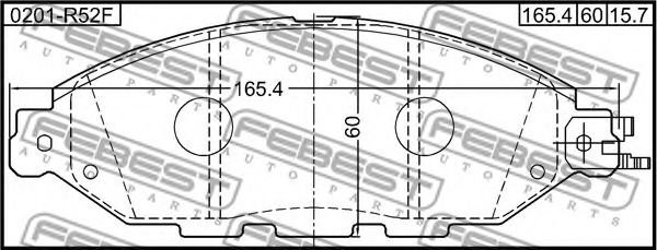 Тормозные колодки FEBEST 0201-R52F