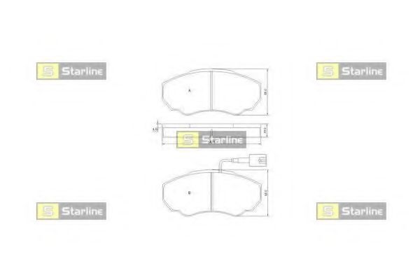 Тормозные колодки STARLINE BD S839P