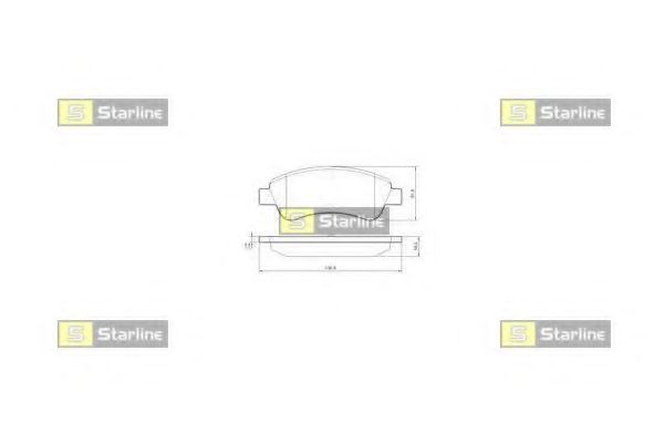 Тормозные колодки STARLINE BD S842P