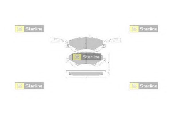 Тормозные колодки STARLINE BD S849P
