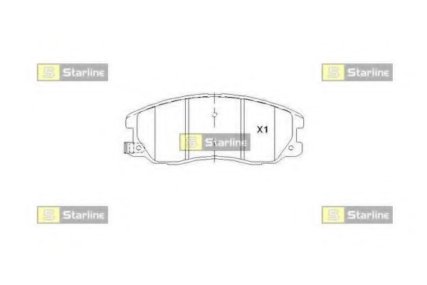 Тормозные колодки STARLINE BD S852P