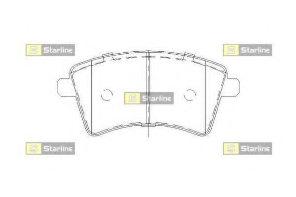 Тормозные колодки STARLINE BD S857P