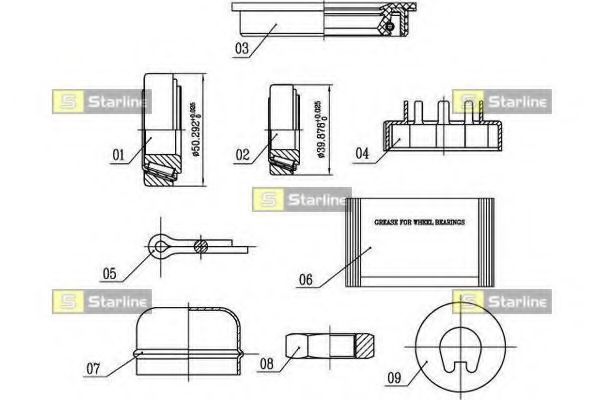 Ступичный подшипник STARLINE LO 00529