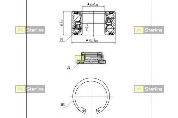 Ступичный подшипник STARLINE LO 03531