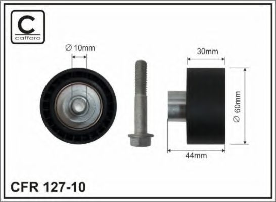 Направляющий / паразитный ролик ремня ГРМ CAFFARO 127-10