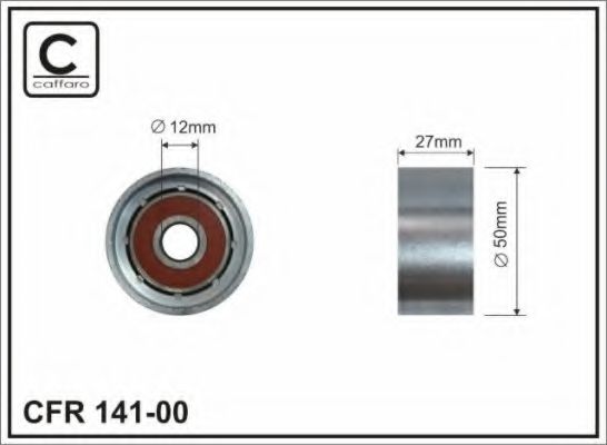 Направляющий / паразитный ролик ремня ГРМ CAFFARO 141-00
