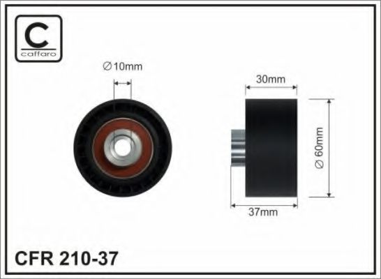 Направляющий / паразитный ролик ремня ГРМ CAFFARO 210-37