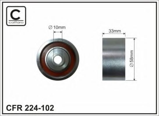 Направляющий / паразитный ролик ремня ГРМ CAFFARO 224-102