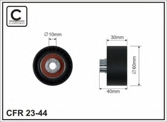 Направляющий / паразитный ролик ремня ГРМ CAFFARO 23-44