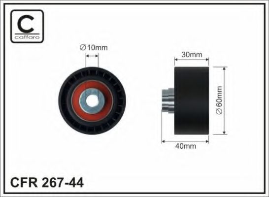 Направляющий / паразитный ролик ремня ГРМ CAFFARO 267-44