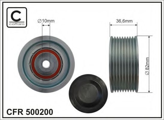 Направляющий / паразитный ролик  поликлинового ремня CAFFARO 500200