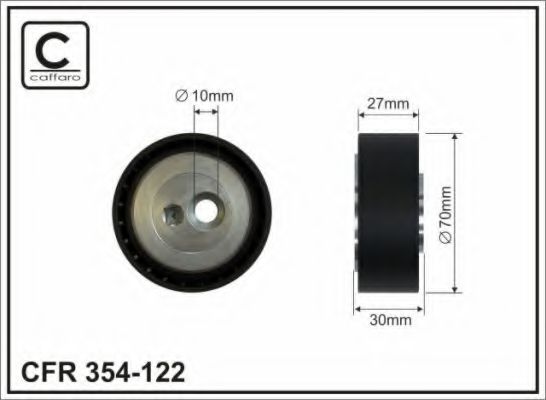 Натяжной ролик поликлинового ремня CAFFARO 354-122
