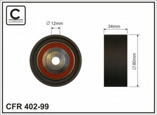 Направляющий / паразитный ролик ремня ГРМ CAFFARO 402-99