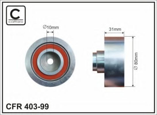 Направляющий / паразитный ролик ремня ГРМ CAFFARO 403-99