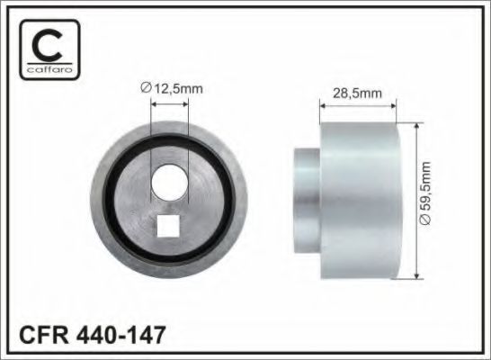 Направляющий / паразитный ролик ремня ГРМ CAFFARO 440-147