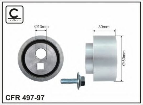Натяжной ролик ремня ГРМ CAFFARO 497-97
