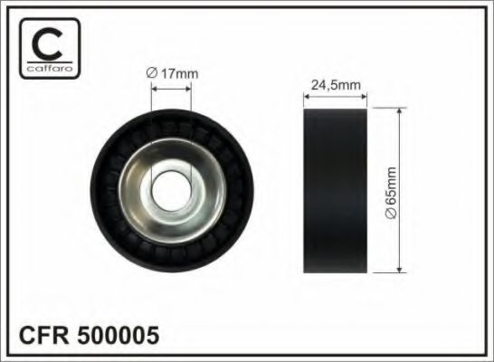 Натяжной ролик поликлинового ремня CAFFARO 500005