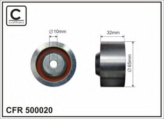 Направляющий / паразитный ролик ремня ГРМ CAFFARO 500020