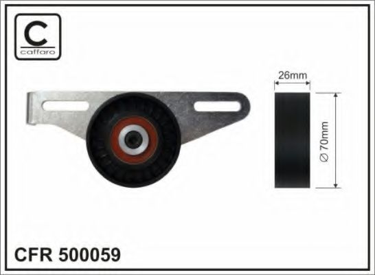 Натяжитель ремня CAFFARO 500059