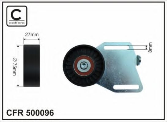 Натяжитель ремня CAFFARO 500096