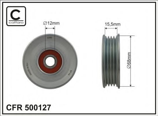 Натяжной ролик поликлинового ремня CAFFARO 500127