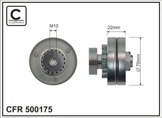 Натяжной ролик поликлинового ремня CAFFARO 500175