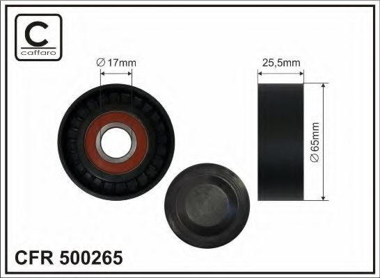 Натяжной ролик поликлинового ремня CAFFARO 500265
