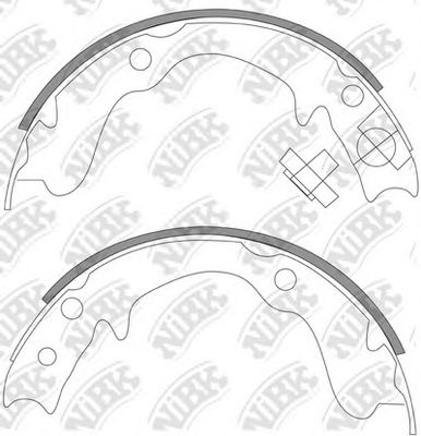 Тормозные колодки ручника NiBK FN0569