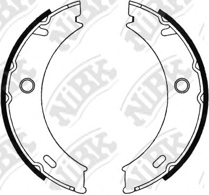 Тормозные колодки ручника NiBK FN0576