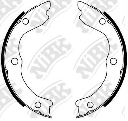 Тормозные колодки ручника NiBK FN0650