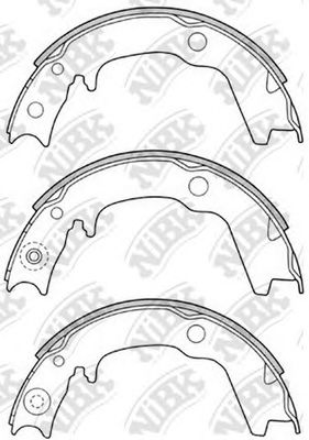 Тормозные колодки ручника NiBK FN6704