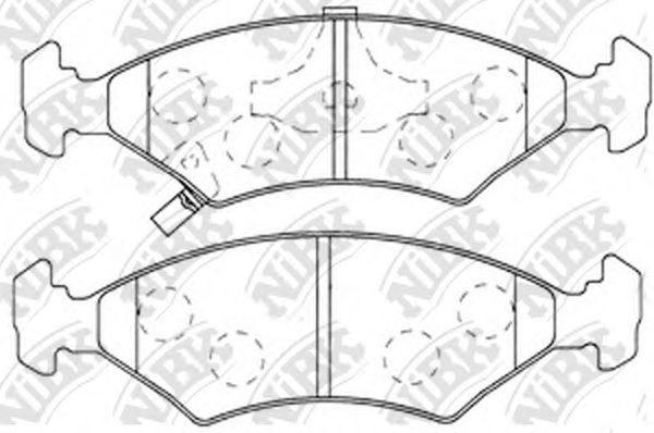 Тормозные колодки NiBK PN0051
