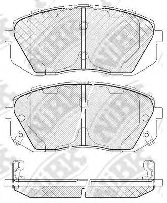 Гальмівні колодки NiBK PN0052