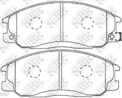 Тормозные колодки NiBK PN0103