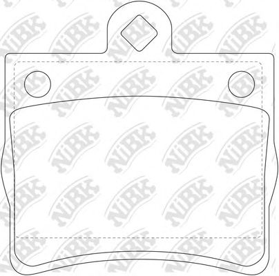 Тормозные колодки NiBK PN0125