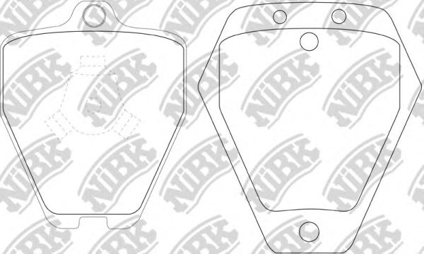 Тормозные колодки NiBK PN0138
