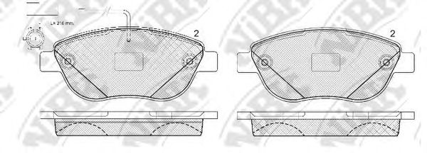 Тормозные колодки NiBK PN0187W