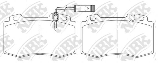 Тормозные колодки NiBK PN0196W
