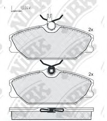 Тормозные колодки NiBK PN0249W