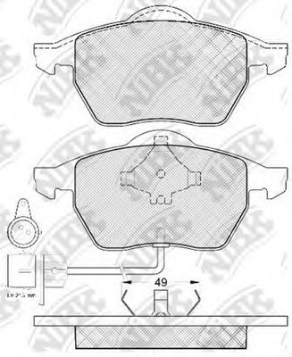 Тормозные колодки NiBK PN0300W