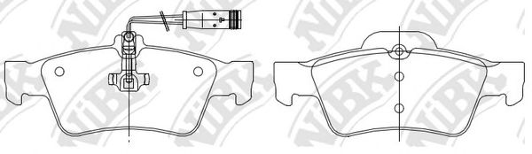 Тормозные колодки NiBK PN0344W