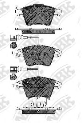 Тормозные колодки NiBK PN0353W