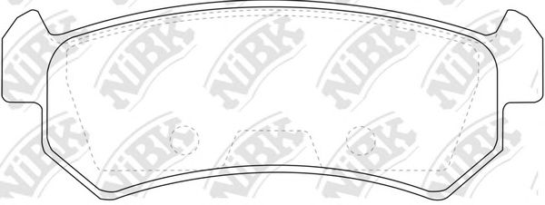 Тормозные колодки NiBK PN0376